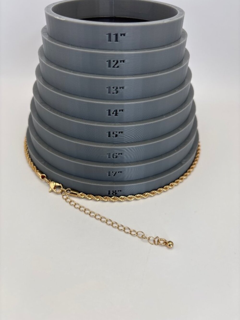 Gold Tone Rope 18" Necklace - Picture 5 of 5
